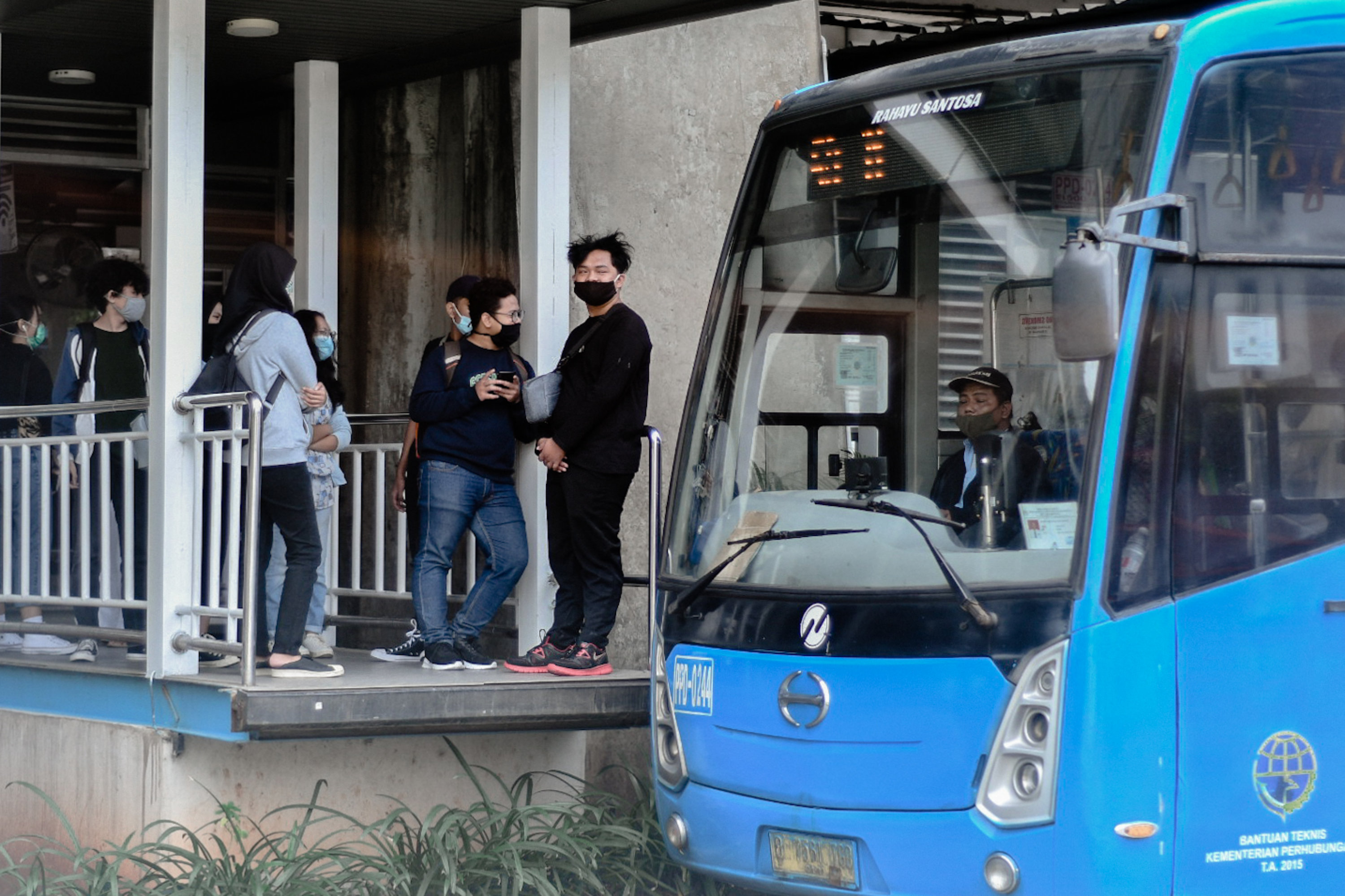 Ilustrasi Halte TransJakarta