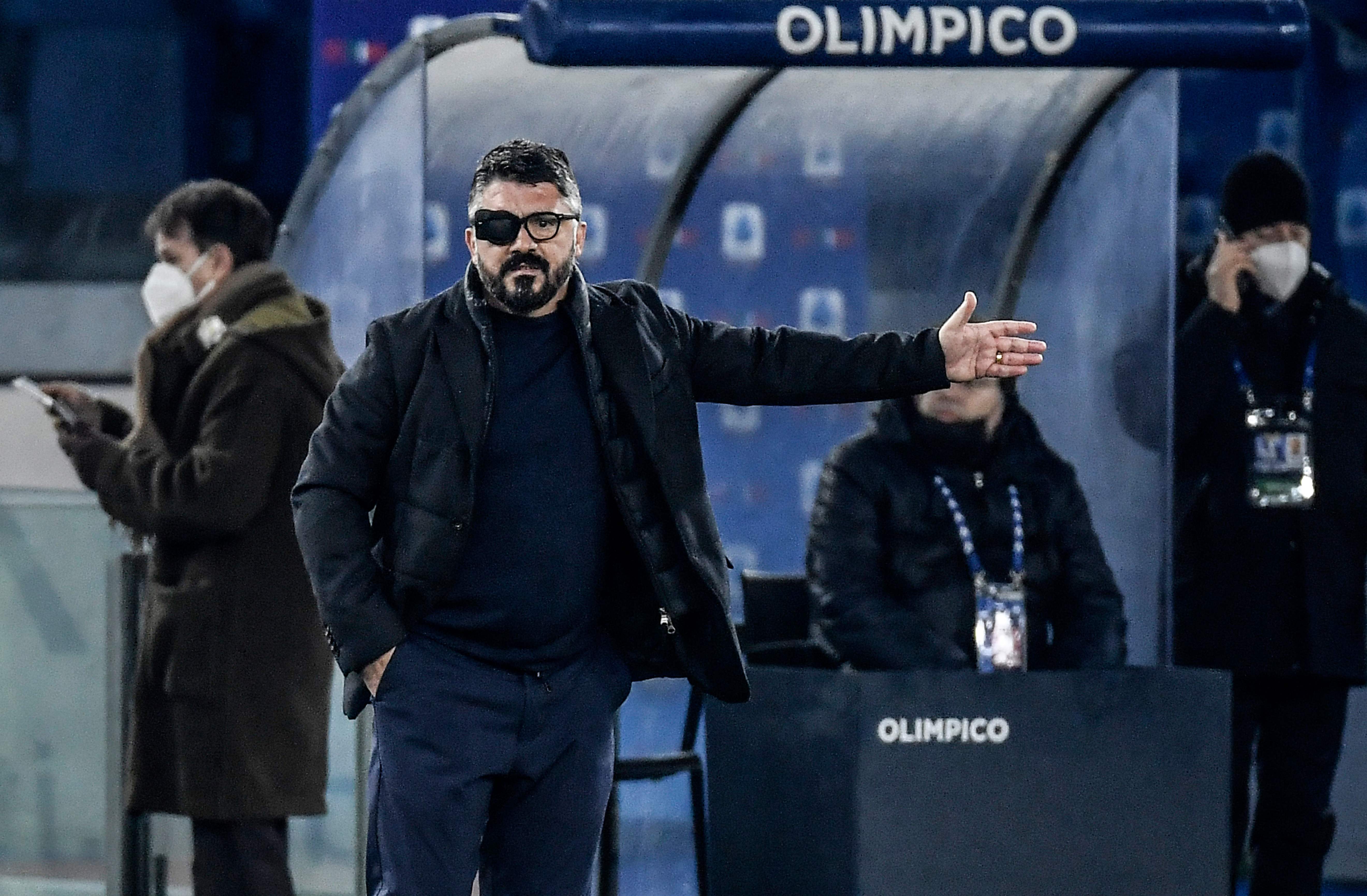 Pelatih Napoli Gennaro Gattuso 