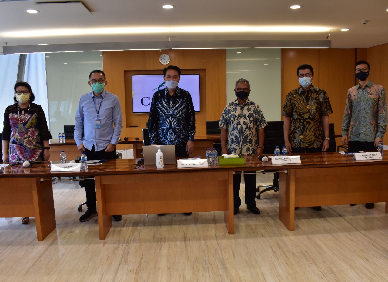 Direksi CTRA memberikan keterangan dalam Public Expose yang digelar virtual, Kamis (3/12).