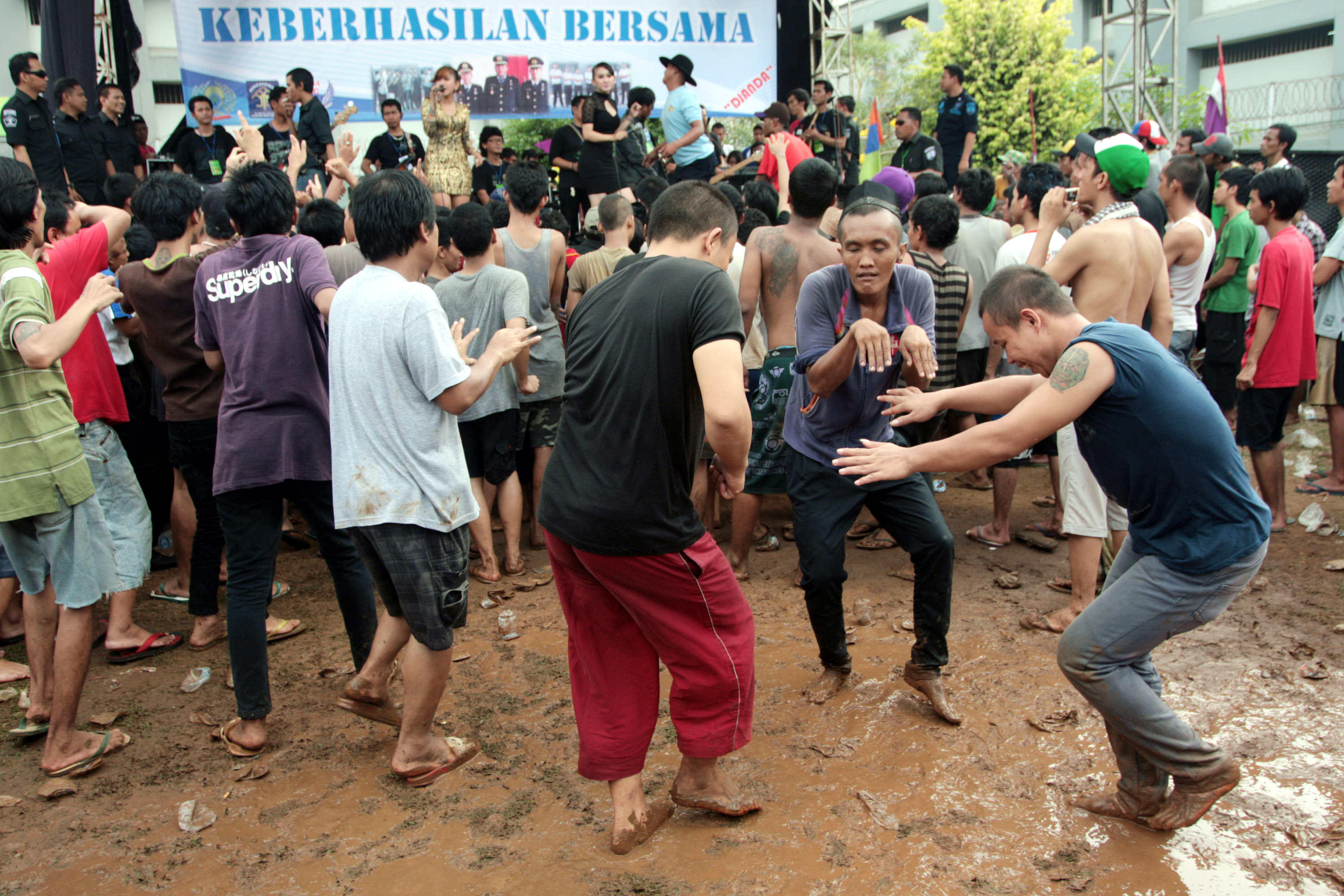Ilustrasi pentas dangdut