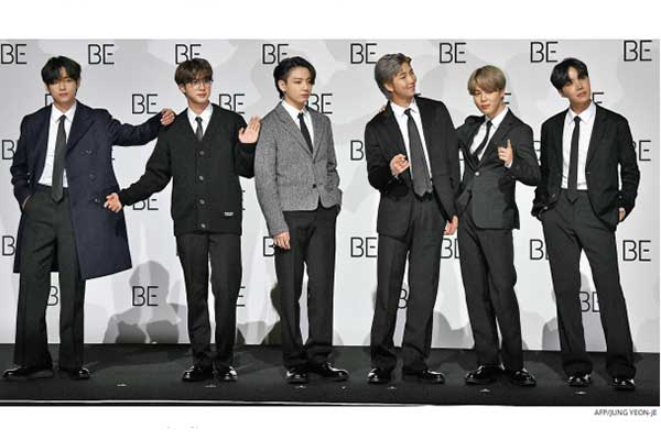 Grup  K-pop Bangtan Sonyeondan atau lebih dikenal BTS