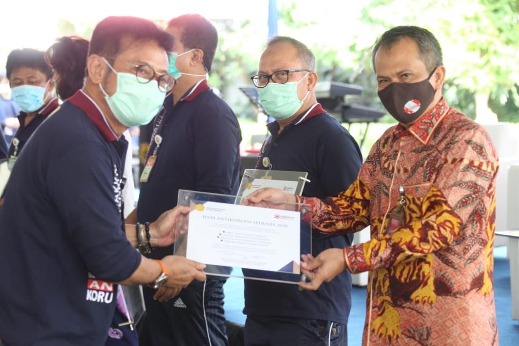 Kementan menyelenggarakan peringatan Hari Anti Korupsi Sedunia (Hakordia) tahun 2020 dan mengundang peabat KPK. 