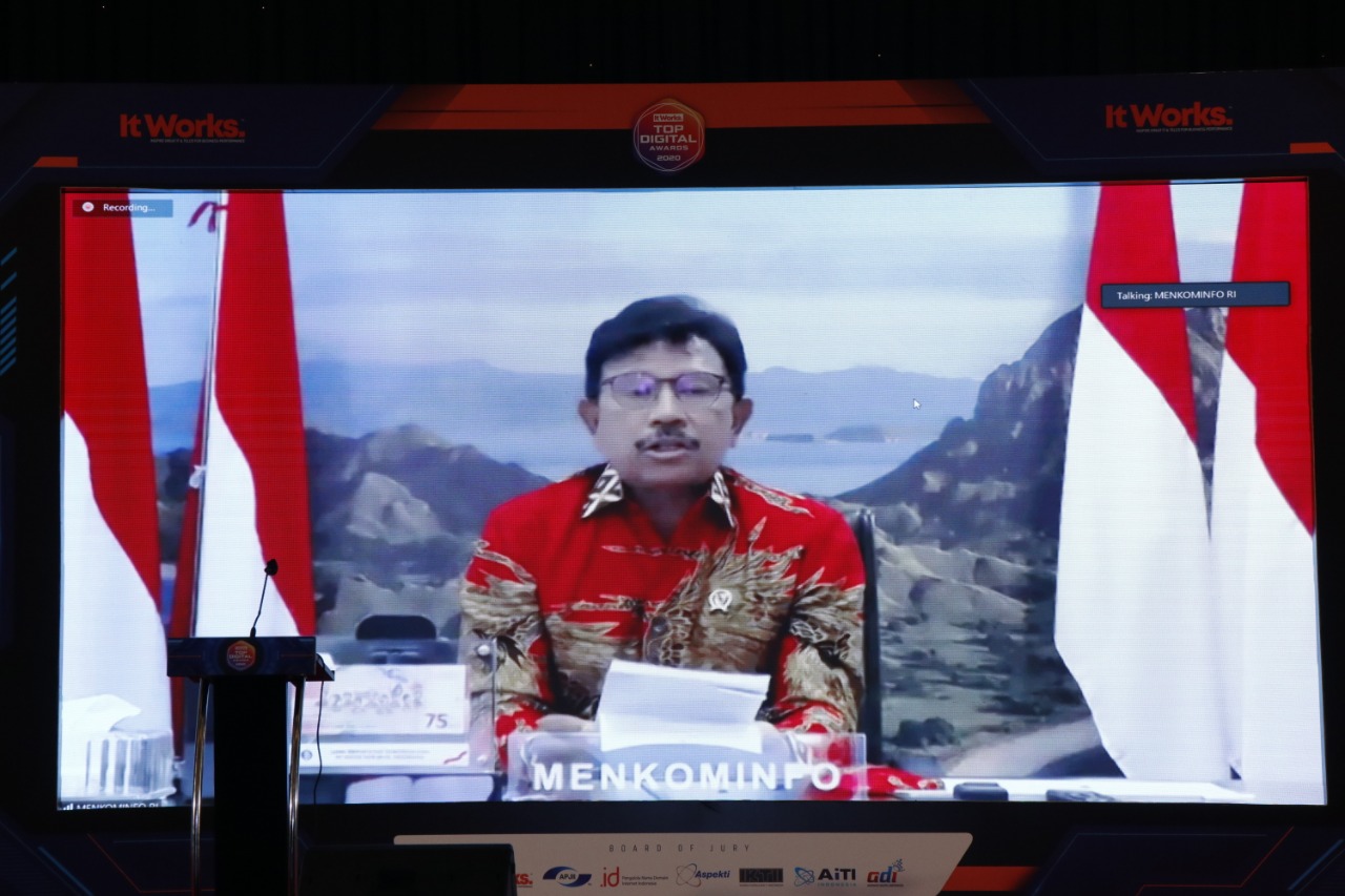 Menkominfo : Top Digital Awards 2020 Turut Akselarasi Industri 4.0