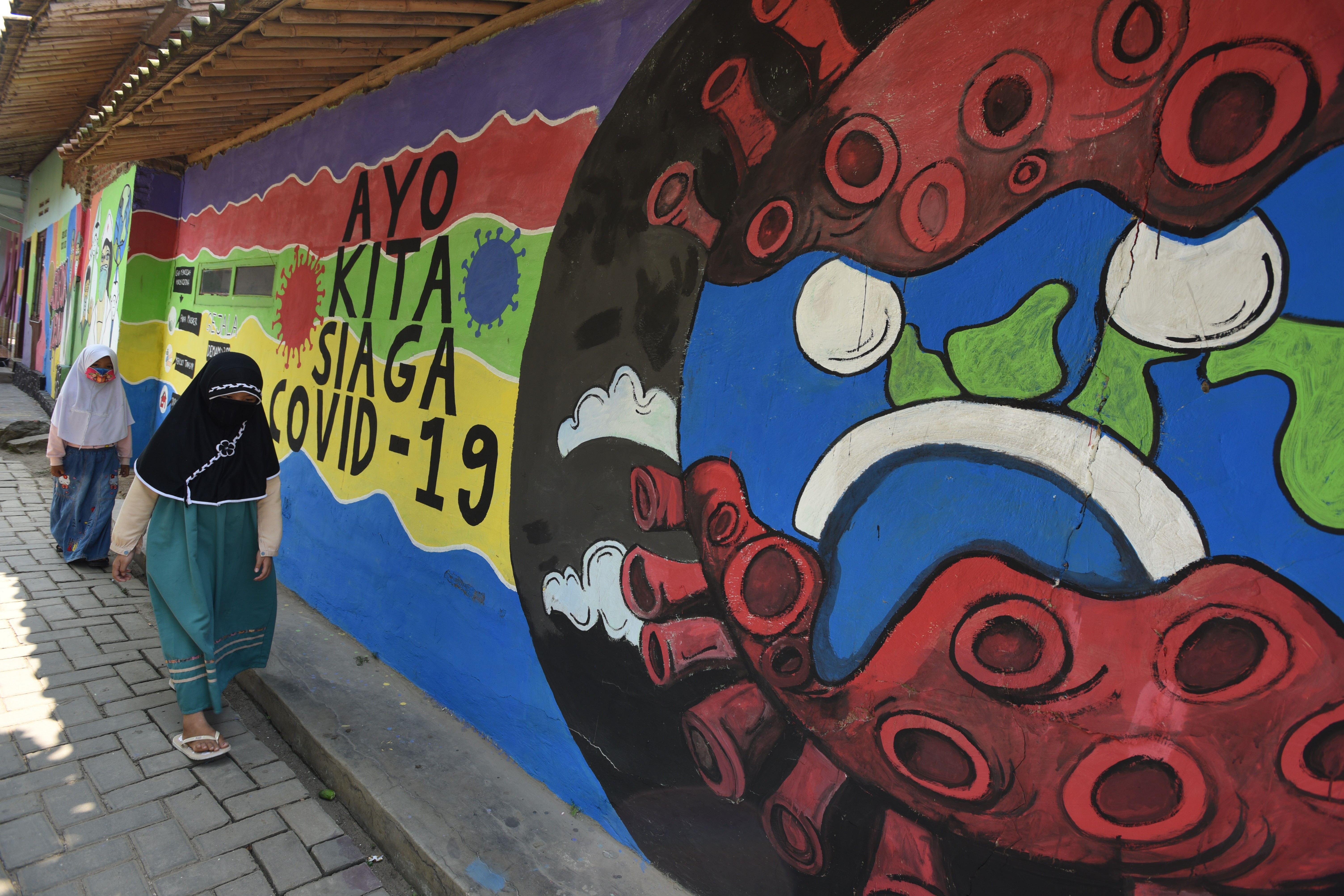 Mural siaga covid-19.