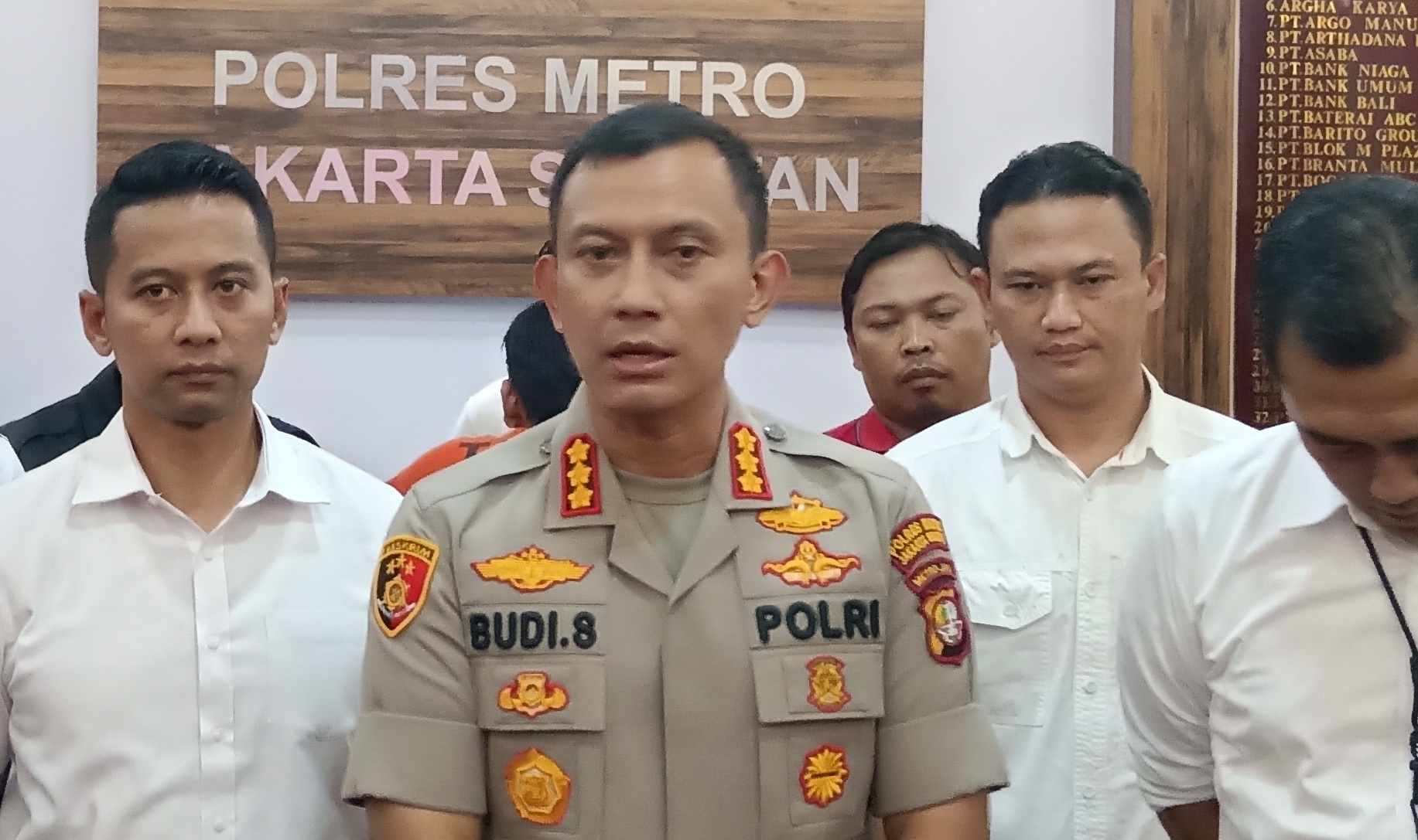 Kapolres Jakarta Selatan Kombes Budi Sartono