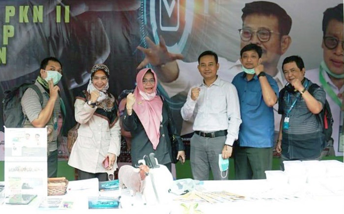 Kapusluh Leli Nuryati didampingi Kabid Joko Samiyono dan Kasubbid Septalina P.