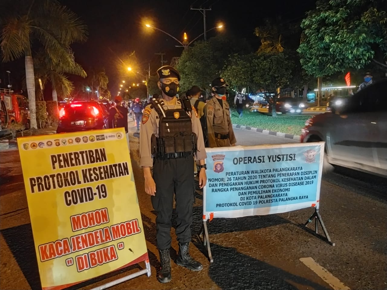 Satgas Covid-19 Palangka Raya lakukan Operasi Yustisi untuk menekan penyebaran covid di sana.