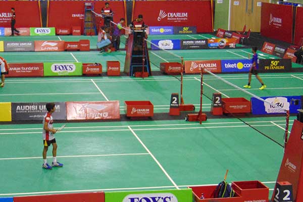 Pertandingan bulu tangkis Liga Djarum