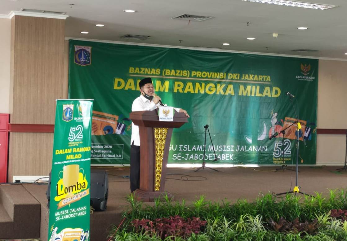 Sambutan KH.Luthfi Fatullah Ketua Baznas Bazis DKI
