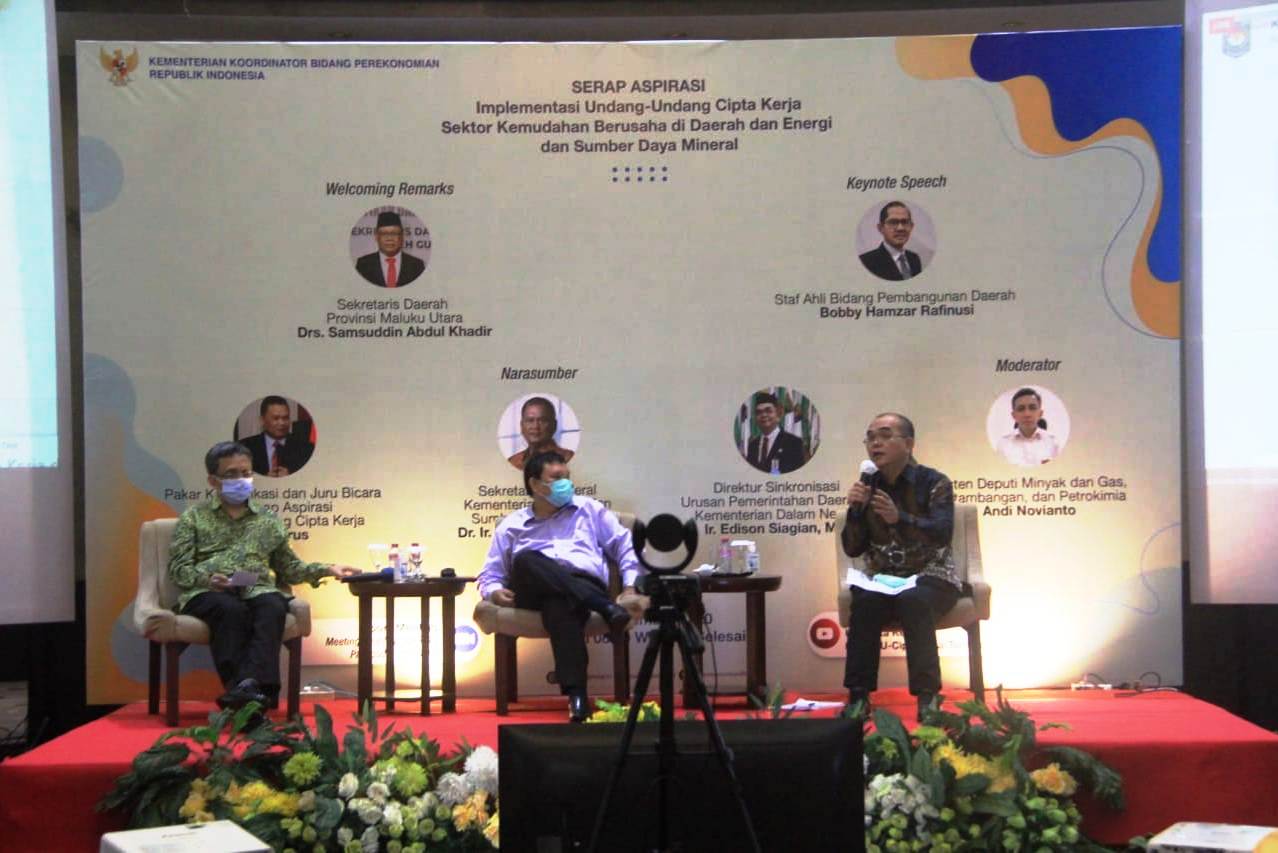 Pemerintah Serap Aspirasi UU Cipta Kerja di Maluku Utara