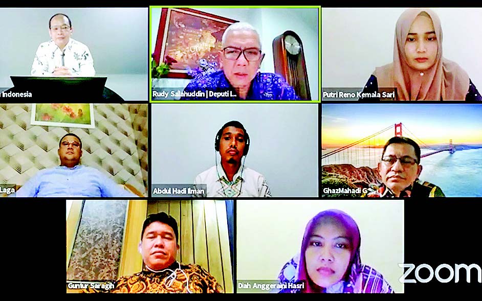 focus group discussion Media Indonesia, di Jakarta, kemarin. Diskusi membahas Eksistensi Ekonomi Gig selama dan Pascapandemi Covid-19.