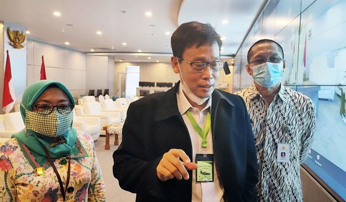 Kepala BPPSDMP Dedi Nursyamsi dan Sekretaris BPPSDMP Siti Munifah (kiri).