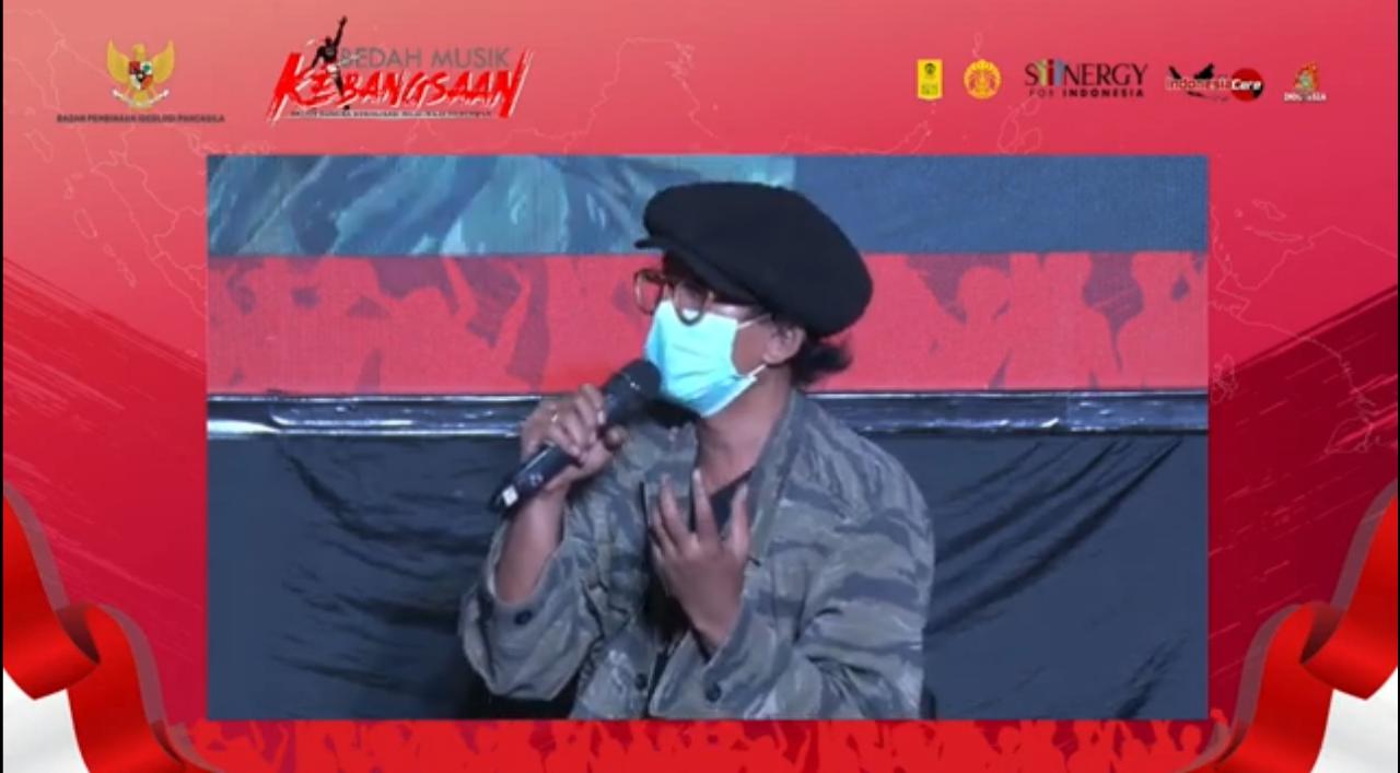 Musikus, Dede Kumala di 'Bedah Musik Kebangsaan' daring, Rabu, (16/12).