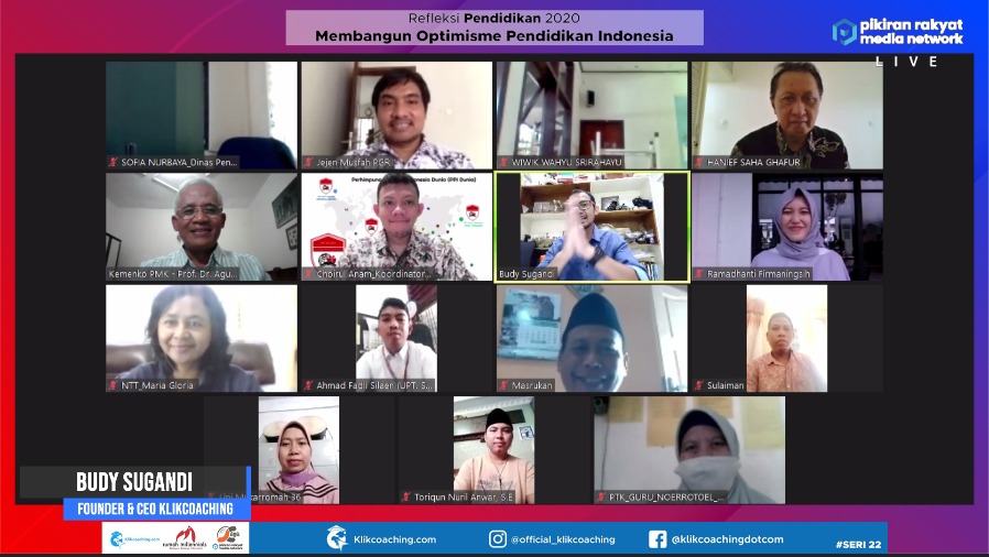 Diskusi online bertemakan 