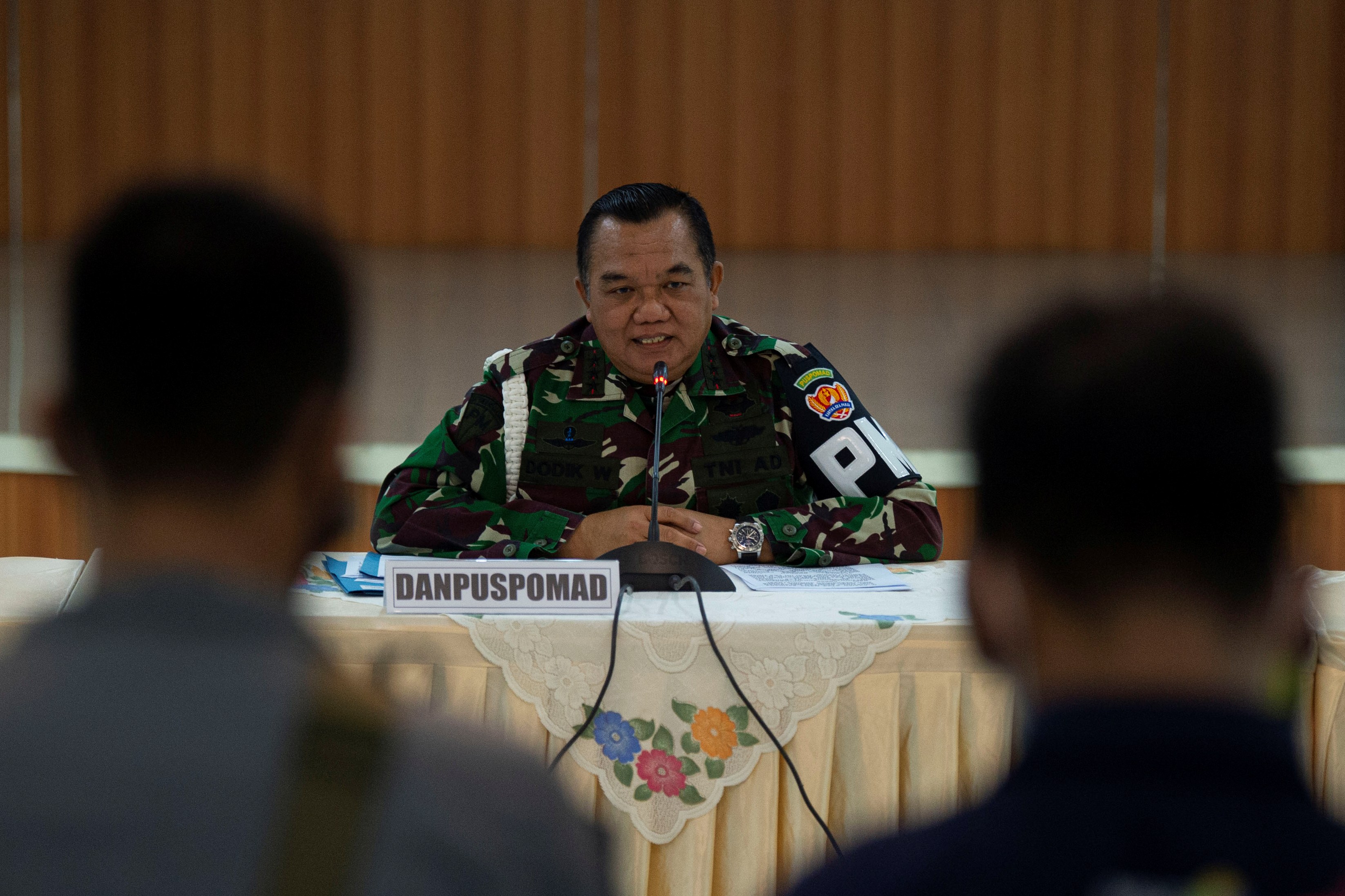 Komandan Pusat Polisi Militer TNI Angkatan Darat (Danpuspomad) Letnan Jenderal TNI Dodik Widjanarko