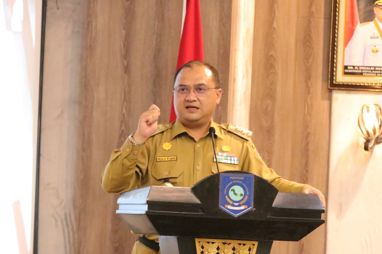 Gubernur Provinsi Kepulauan Bangka Belitung (Babel) Erzaldi Rosman.