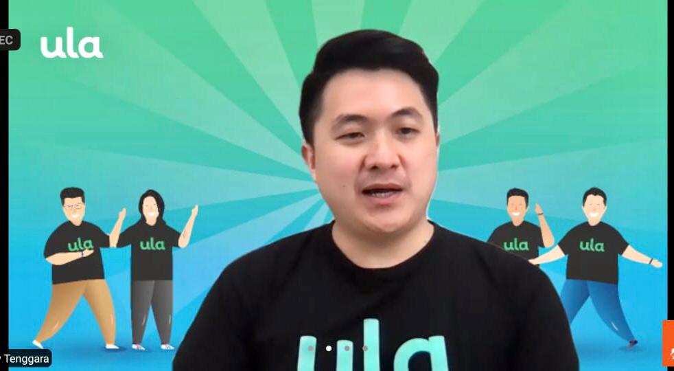 Co-Founder Ula, Riky Tenggara, dalam konferensi virtual, beberapa waktu lalu.
