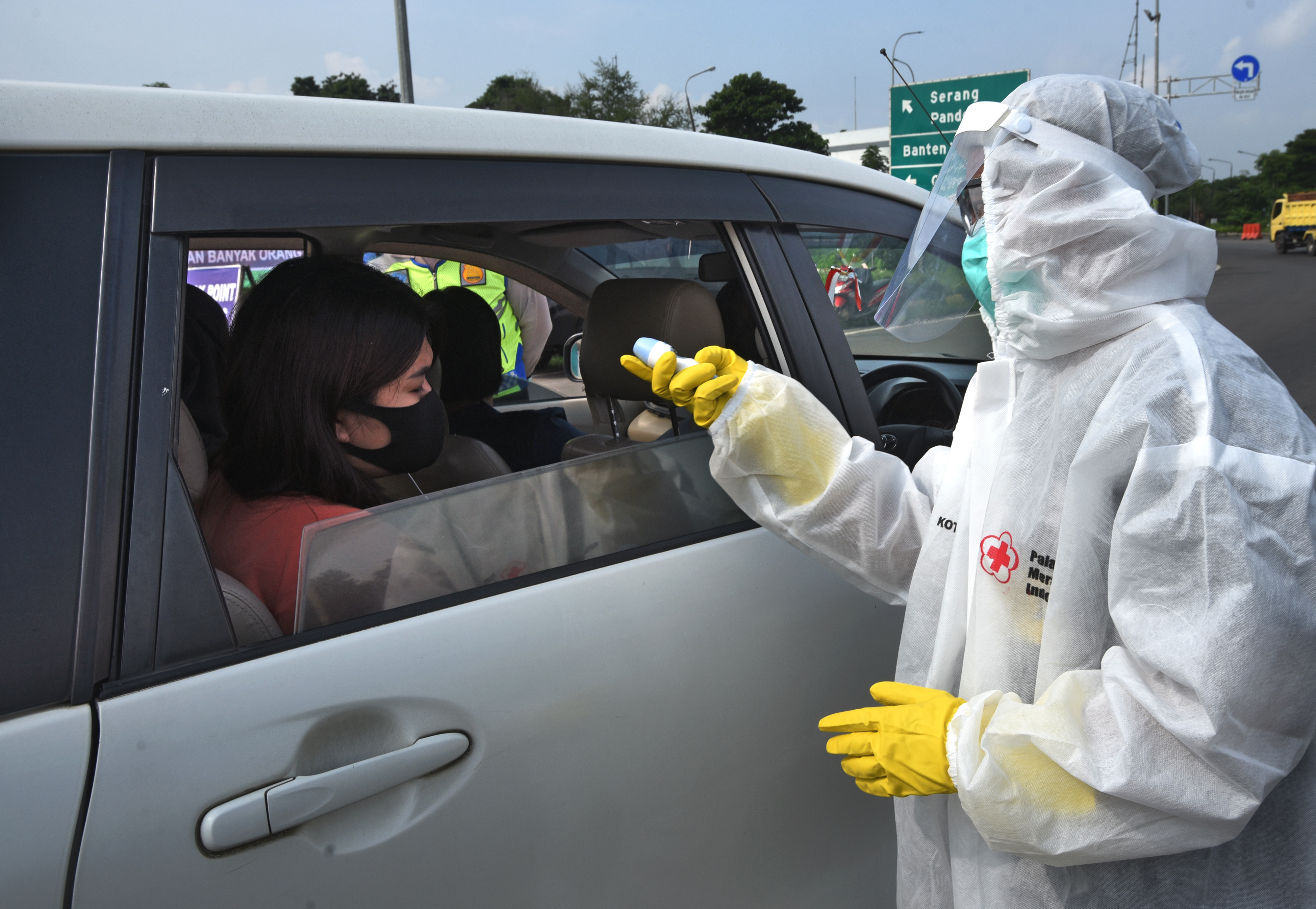 Ilustrasi penyekatan dii masa pandemi Covid-19