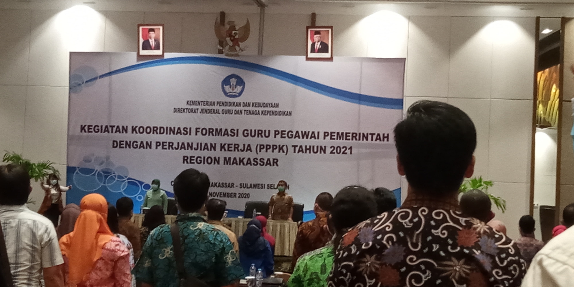 Koordinasi Formasi Guru Pegawai Pemerintah dengan Perjanjian Kerja (PPPK) Tahun 2021 untuk Region Makassar, di Makassar, Sulsel.