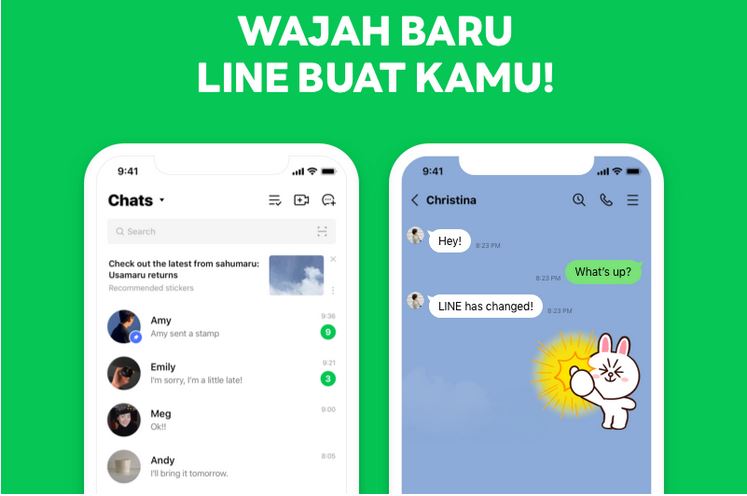 Line punya desain baru setelah hampir 10 tahun dirilis