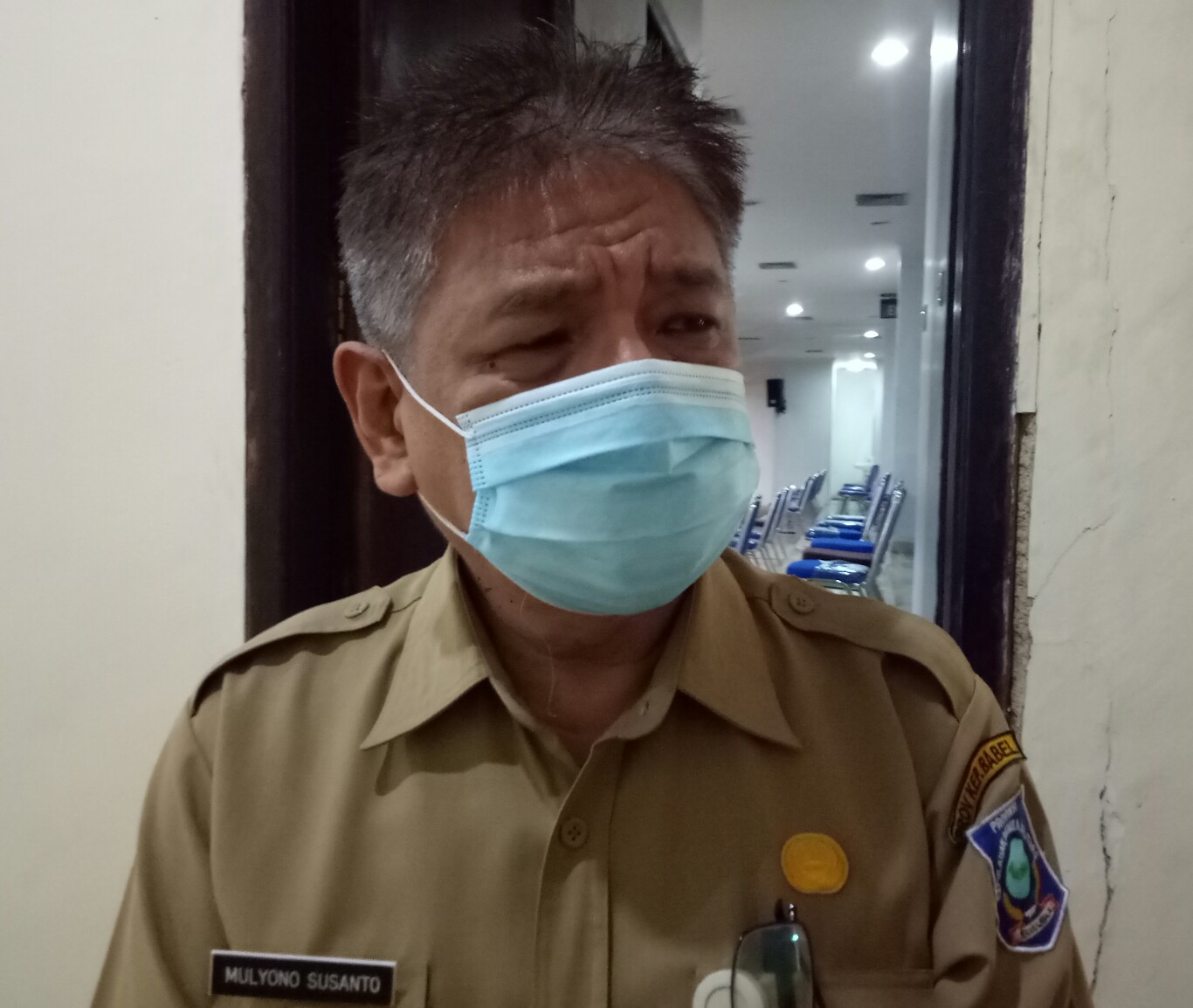 Kepala dinas kesehatan provinsi Babel. Mulyono susanto. 