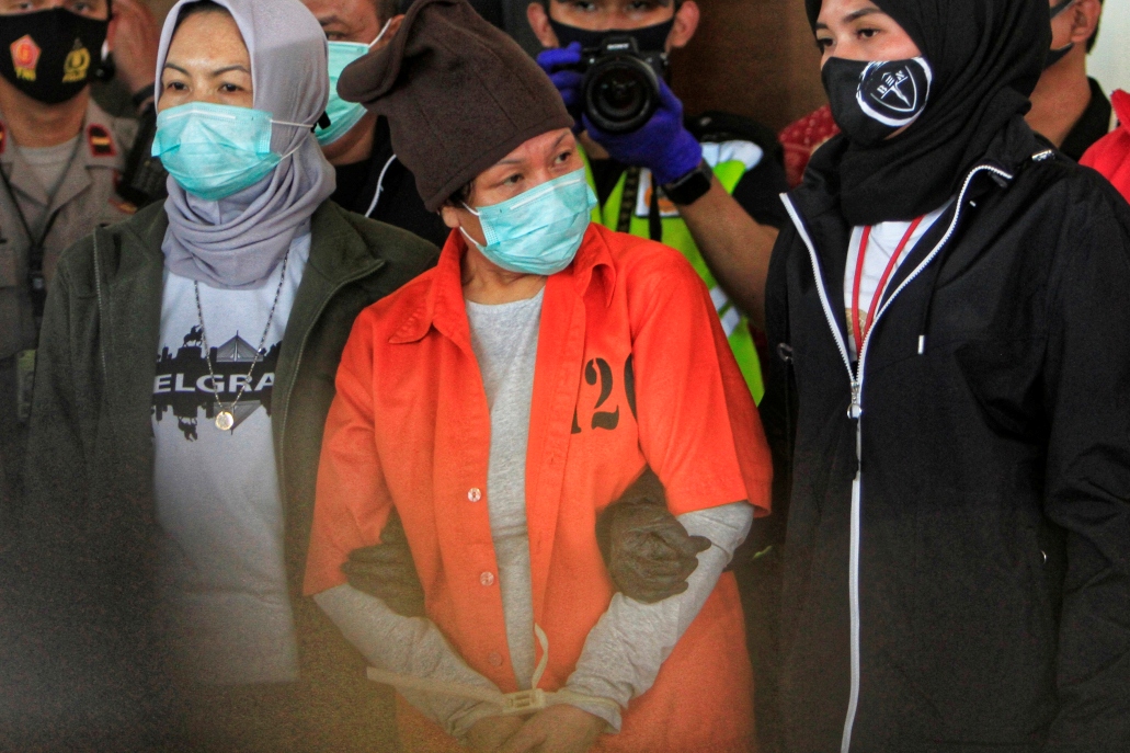 Tersangka kasus dugaan pembobolan kas Bank Negara Indonesia cabang Kebayoran Baru lewat letter of credit (L/C) fiktif, Maria Pauline Lumowa.