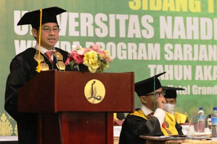 Wisuda 456 Mahasiswa, UNW Mataram Ajak Tebarkan Akhlak yang Baik