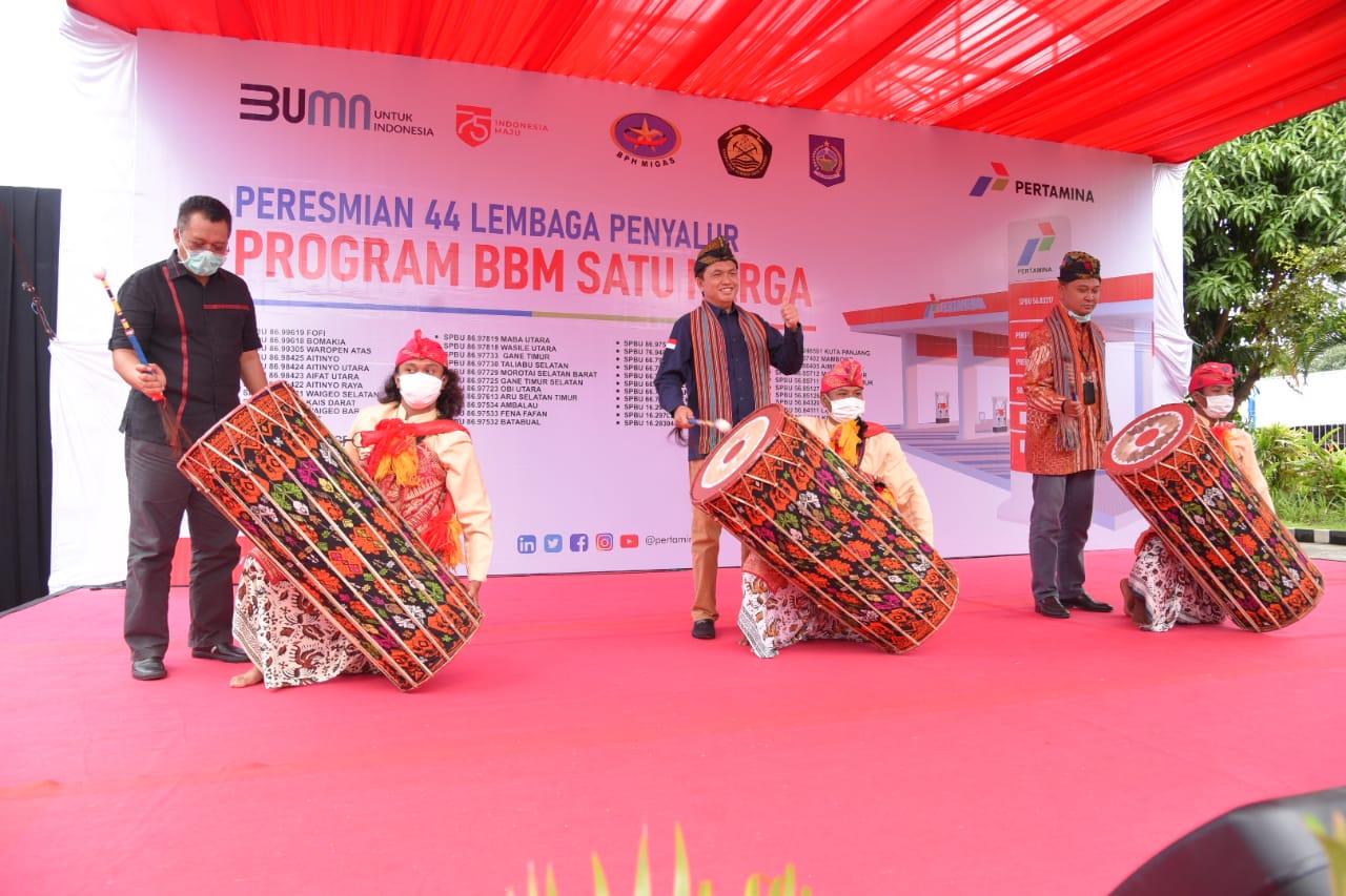 Pemprov NTB, Pertamina dan BPH Migas  melaunching 44 lembaga penyaluran BBM satu harga di NTB, Sabtu (12/12/2020)