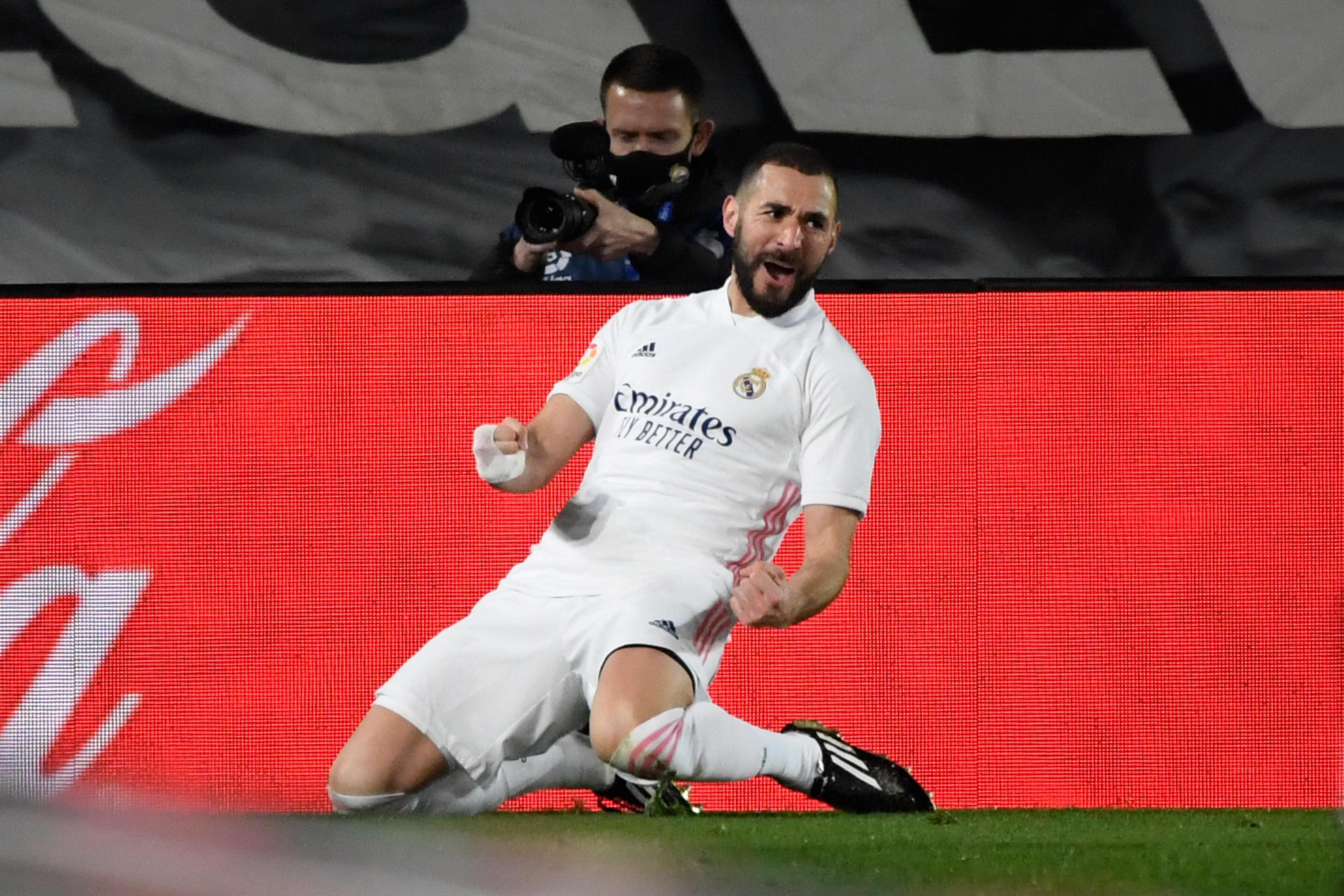 Penyerang Real Madrid Karim Benzema