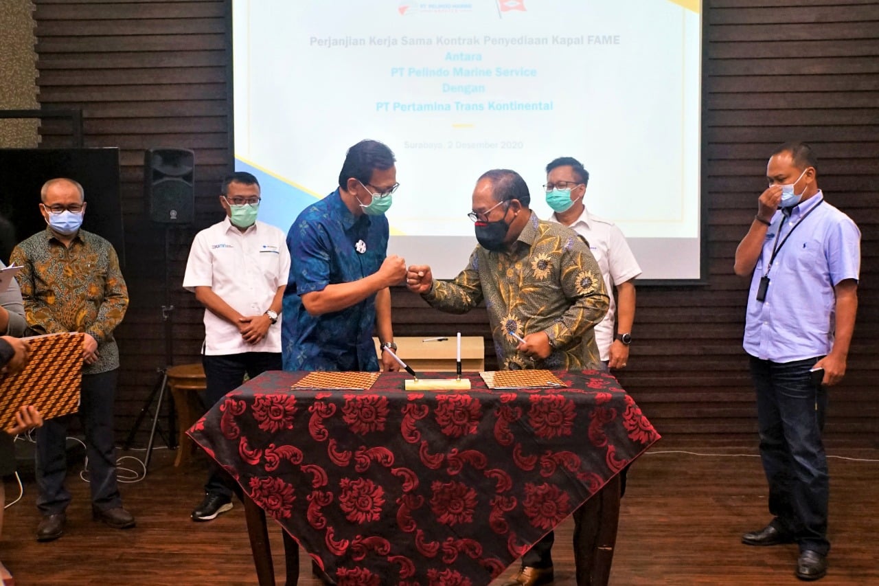 Kerja sama antara Pelindo Marines dengan Pertamina Trans Kontinental,