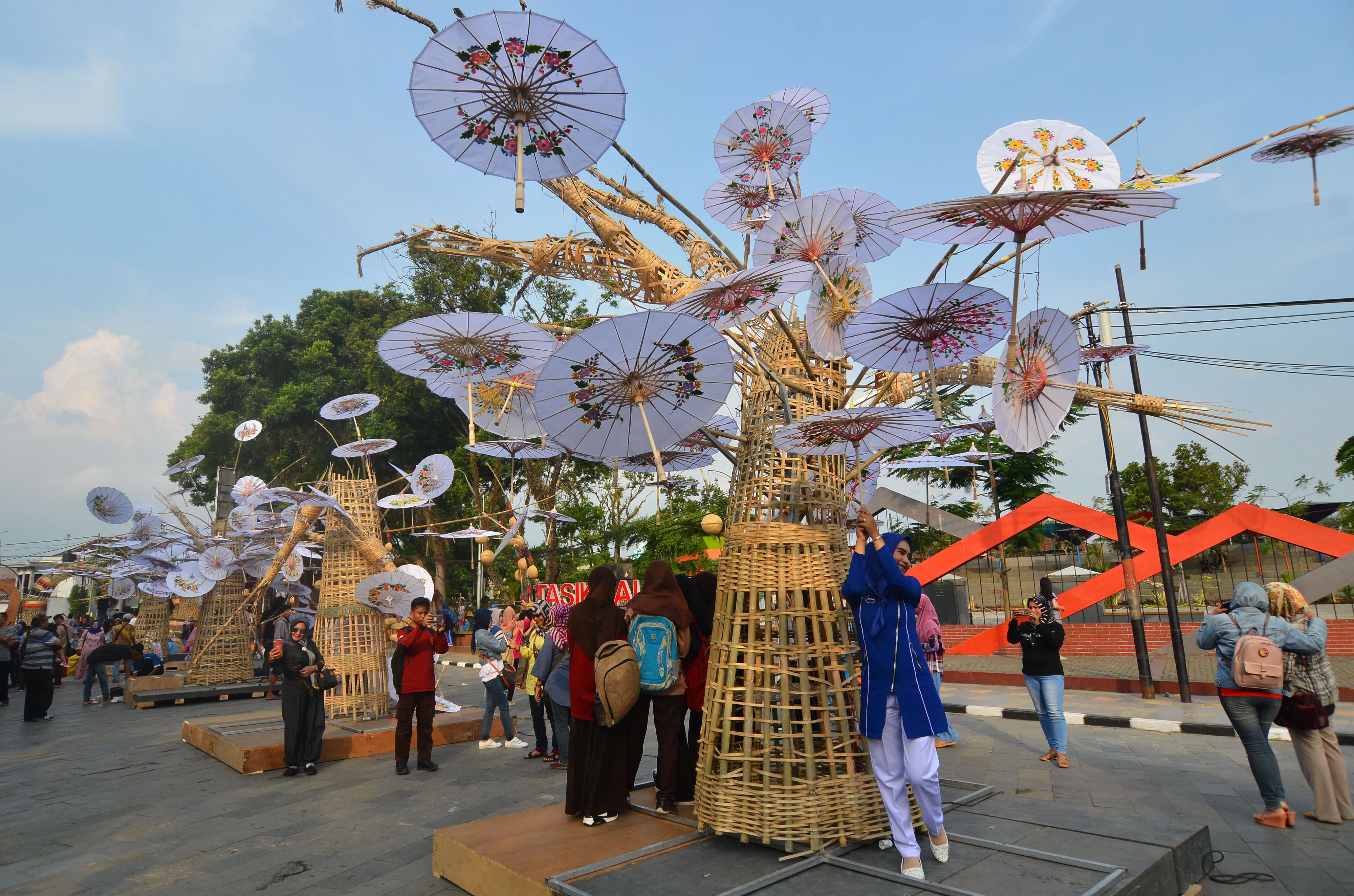 Sebuah acara yang digelar di Taman Kota Tasikmalaya, Jawa Barat.
