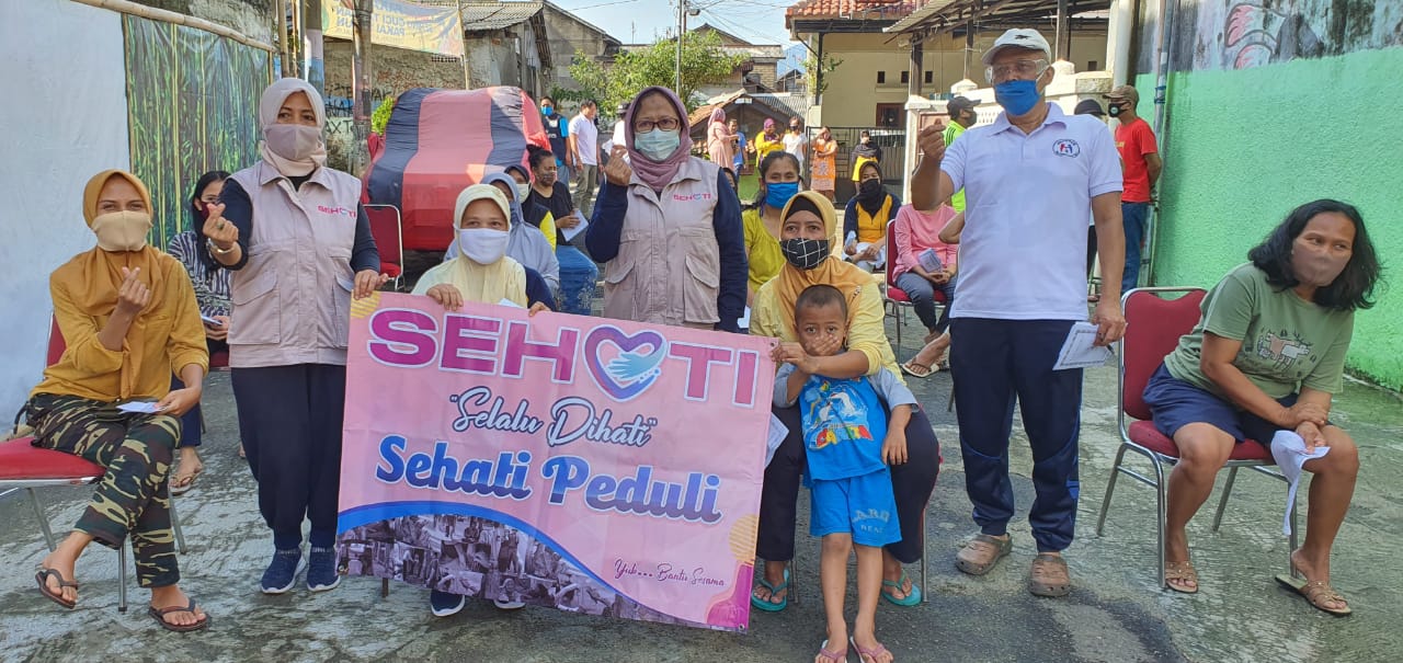 Aksi Sehati membantu warga tidak mampu terdampak pandemi covid-19 di Kota Bogor.