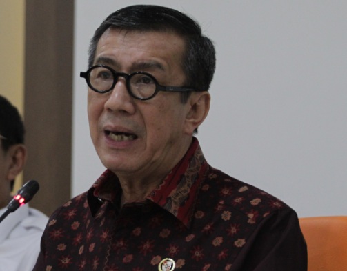 Menteri Hukum dan Hak Asasi Manusia (HAM) Yasonna Laoly