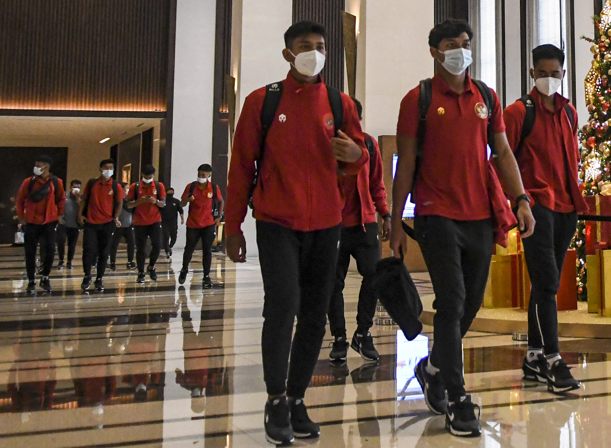 Sejumlah pesepak bola Timnas Indonesia U-19