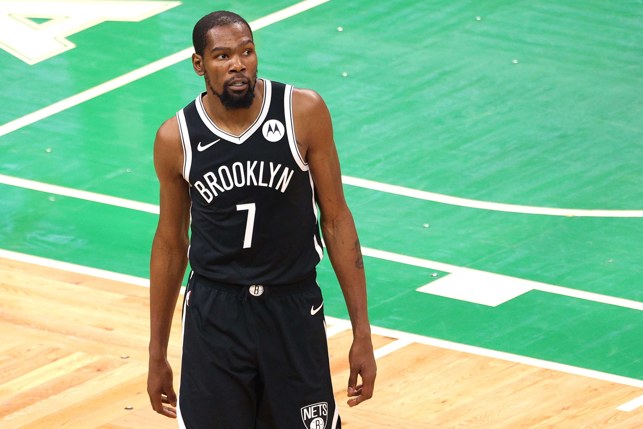  Kevin Durant, pemain dari klub Brooklyn Nets.  