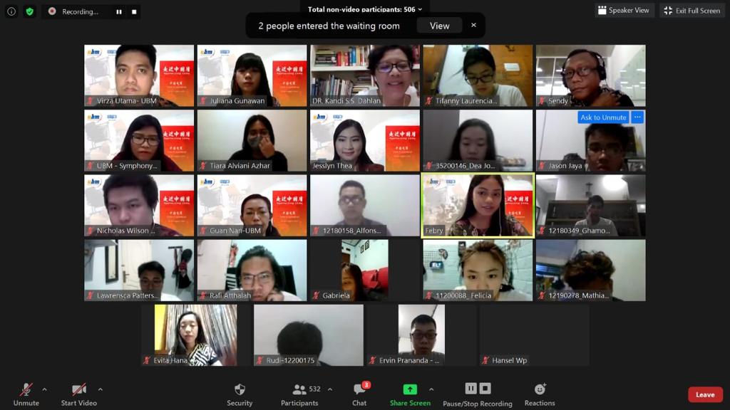 Salah satu kegiatan Approaching China 2020. 