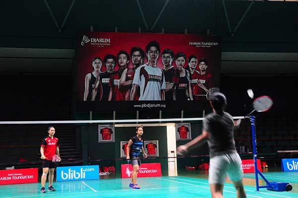 Pertandingan  ajang bulu tangkis Liga PB Djarum 2020
