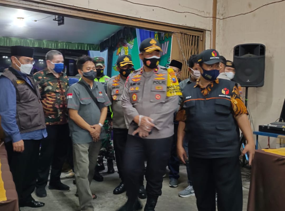 Forkompinda Kabupaten Sidoarjo melakukan sidak pengamanan TPS, Selasa (8/12/2020) atau H-1 sebelum pelaksanaan Pilkada serentak.