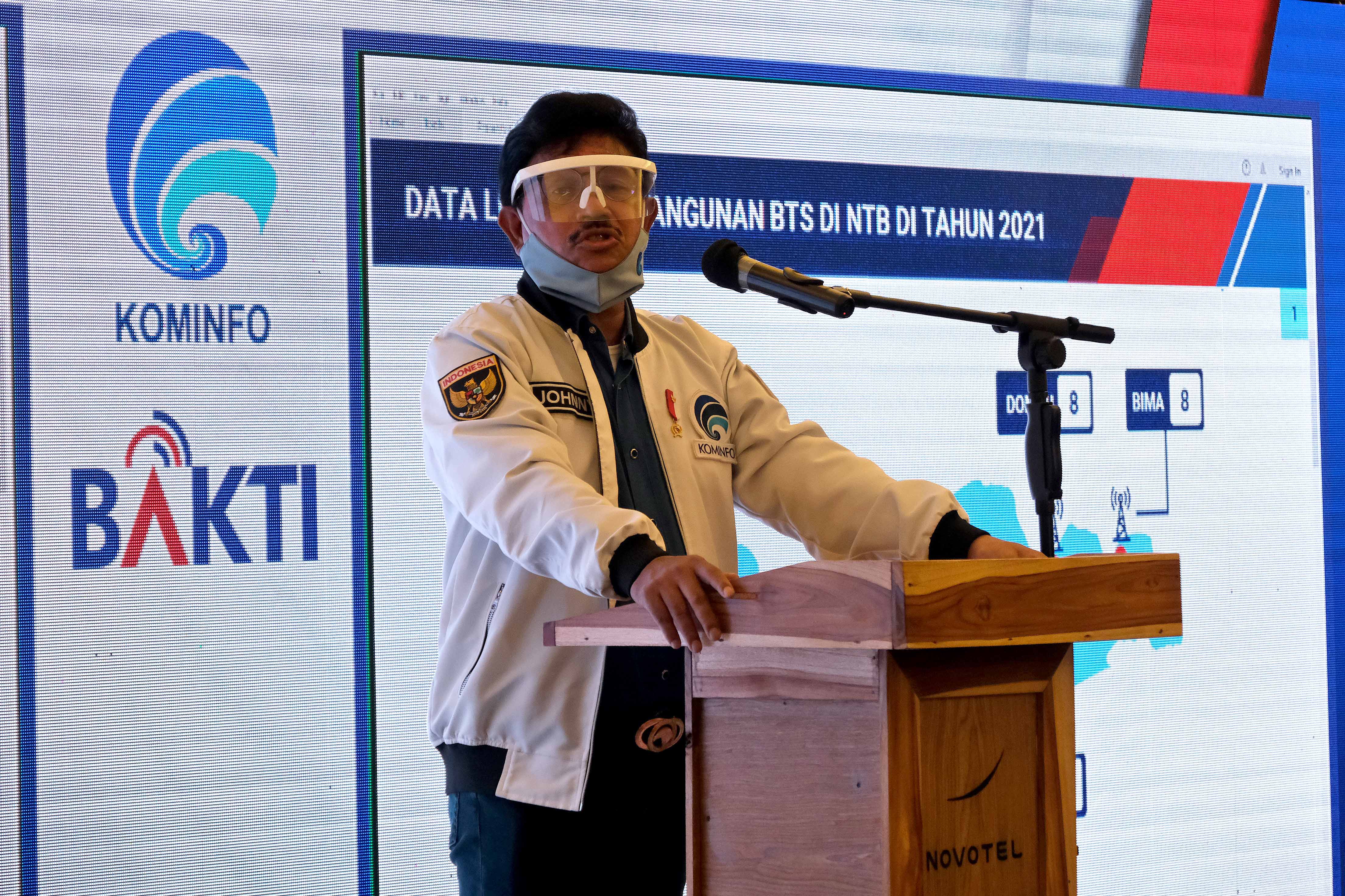 Menteri Komunikasi dan Informatika Johnny G Plate