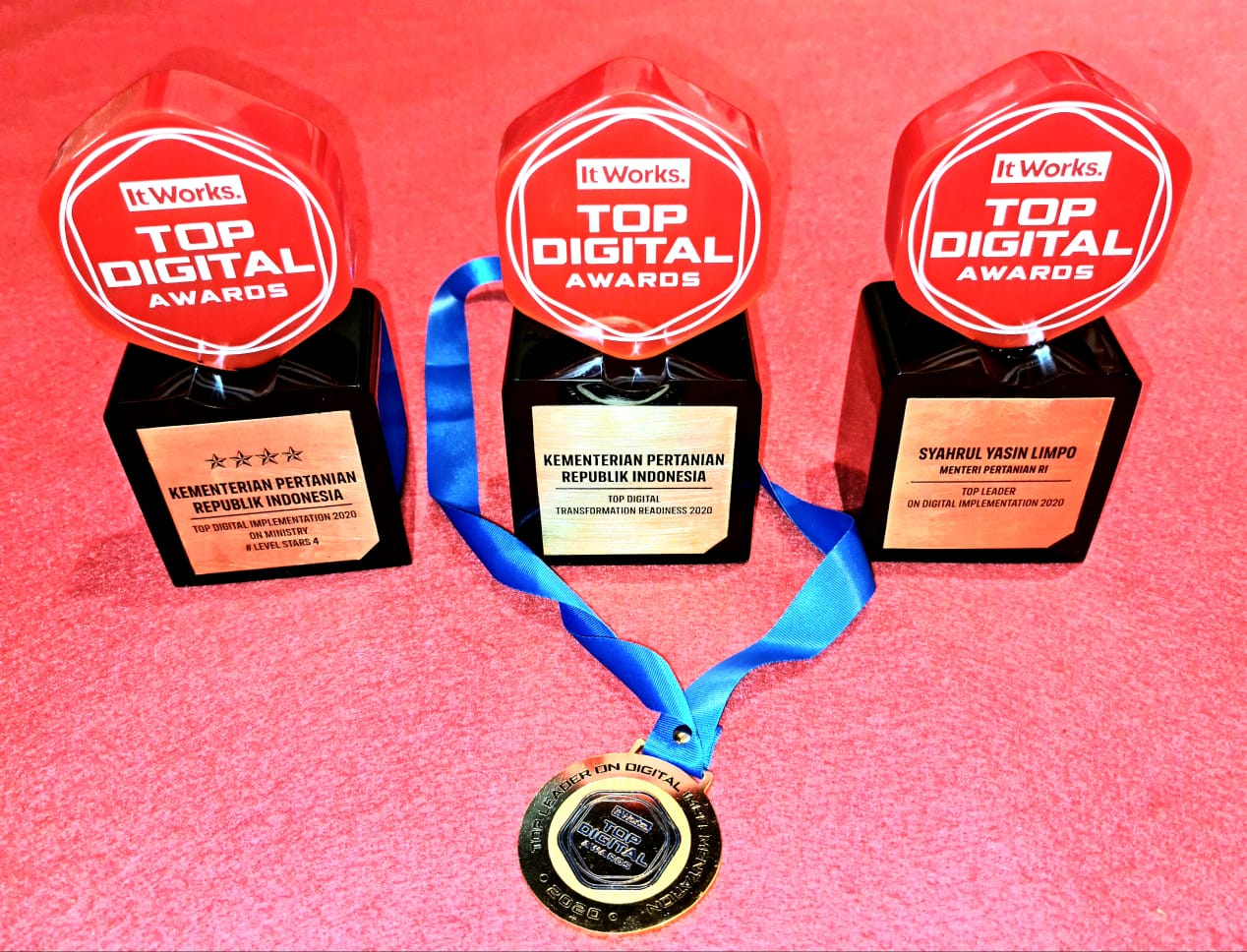 ementan dianugerahi Top Digital Transformation Readliness 2020 dalam acara Top Digital Award 2020 yang diselenggarakan Majalah It Works