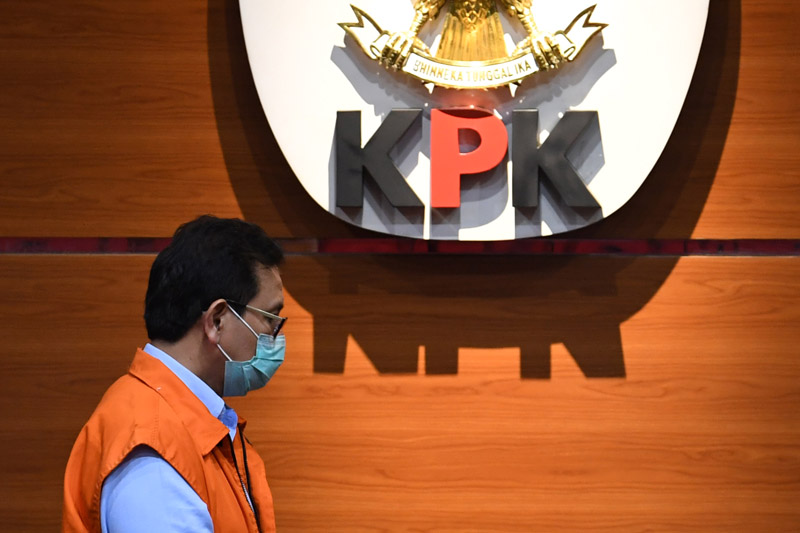 Tersangka Direktur Utama PT PAL Indonesia (Persero) Budiman Saleh 