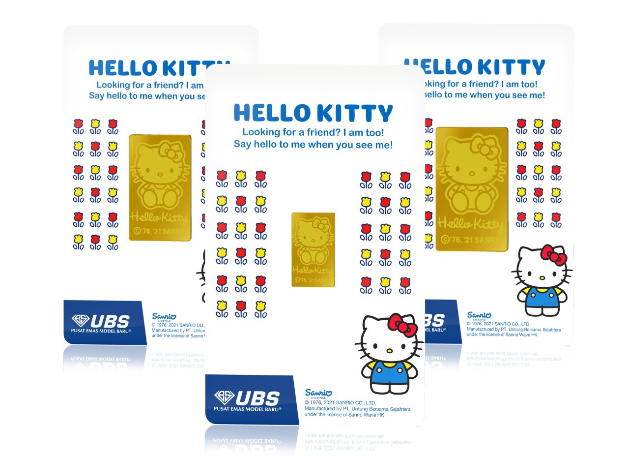 Logam Mulia seri hello Kitty milik UBS Gold