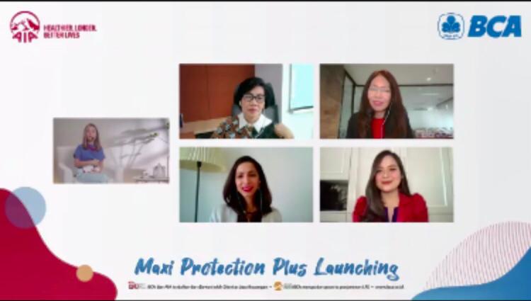Konferensi pers virtual kolaborasi BCA dan AIA.