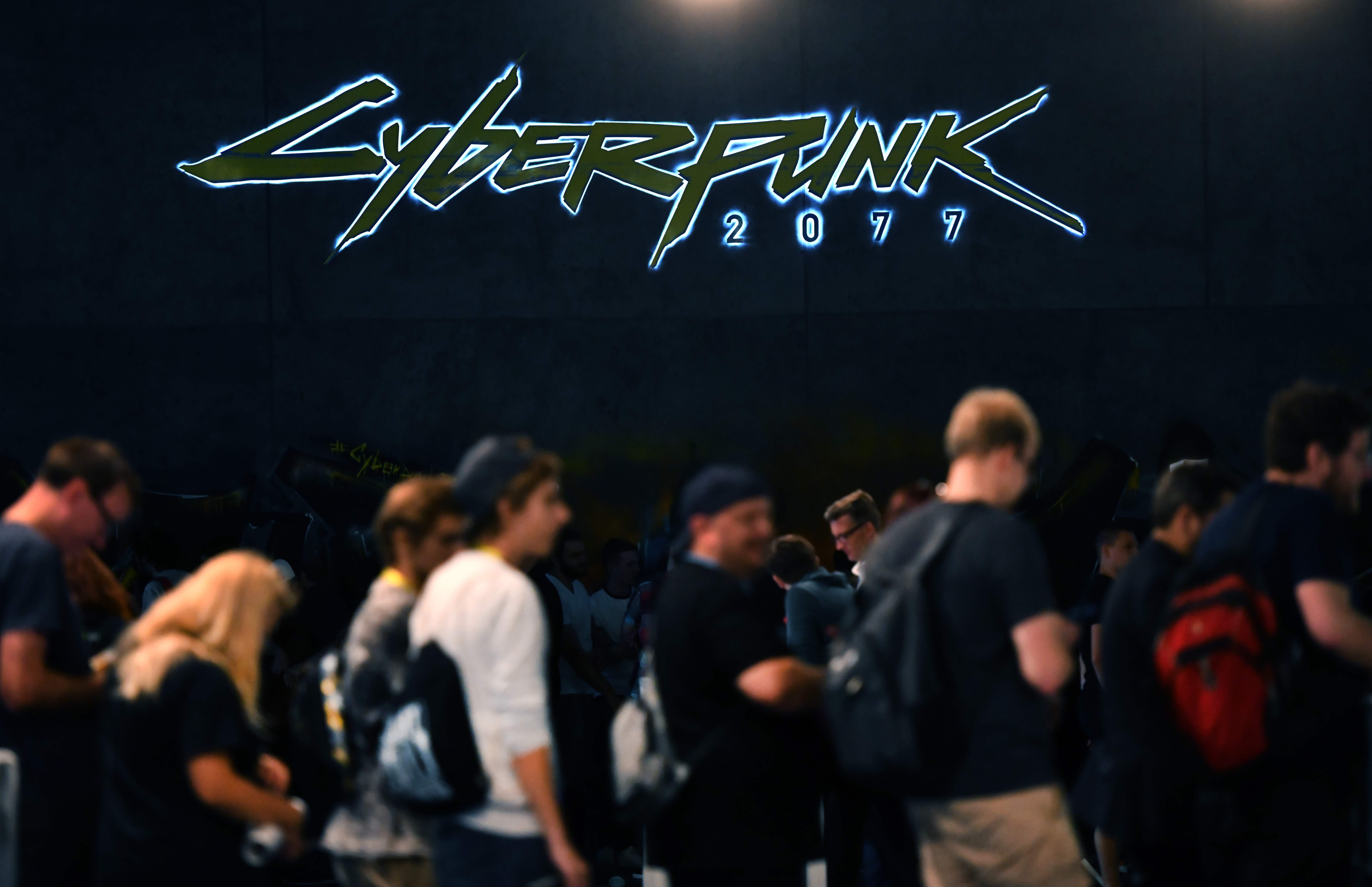 Para gamer di Cologne, Jerman saat peluncuran gim Cyberpunk 2077