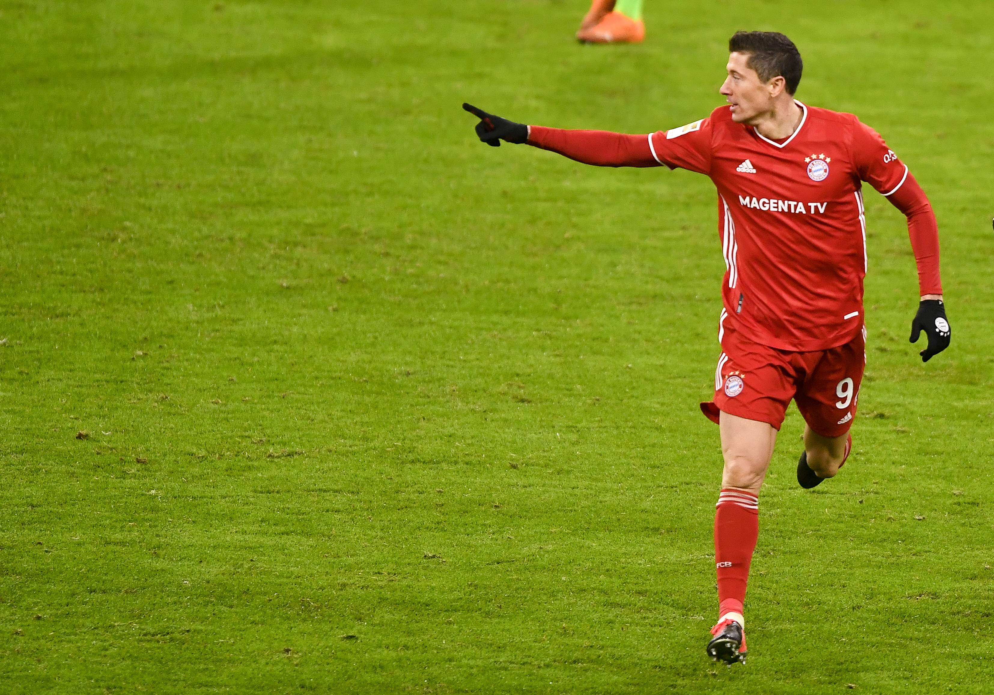 Penyerang Bayern Muenchen Robert Lewandowski