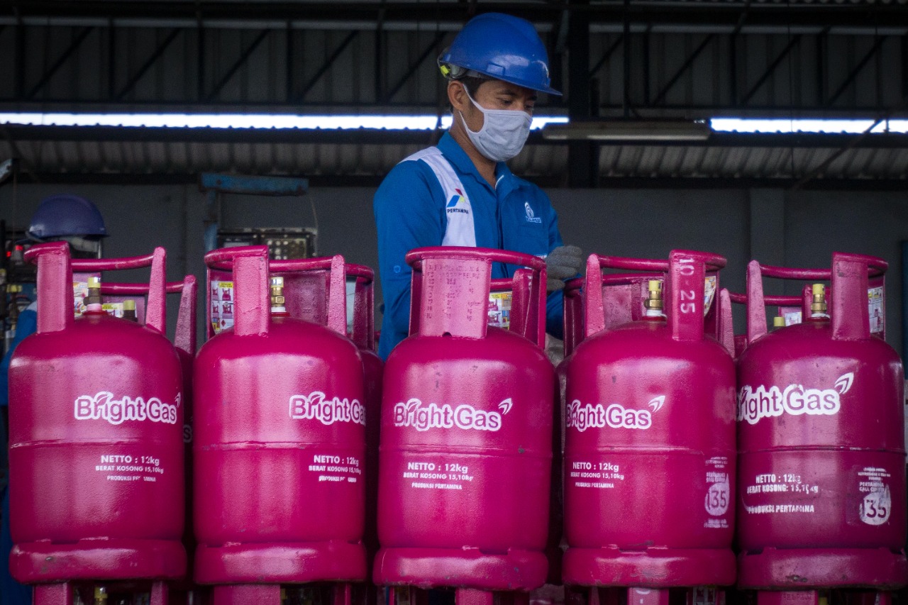 LPG Bright Gas yang diproduksi Pertamina