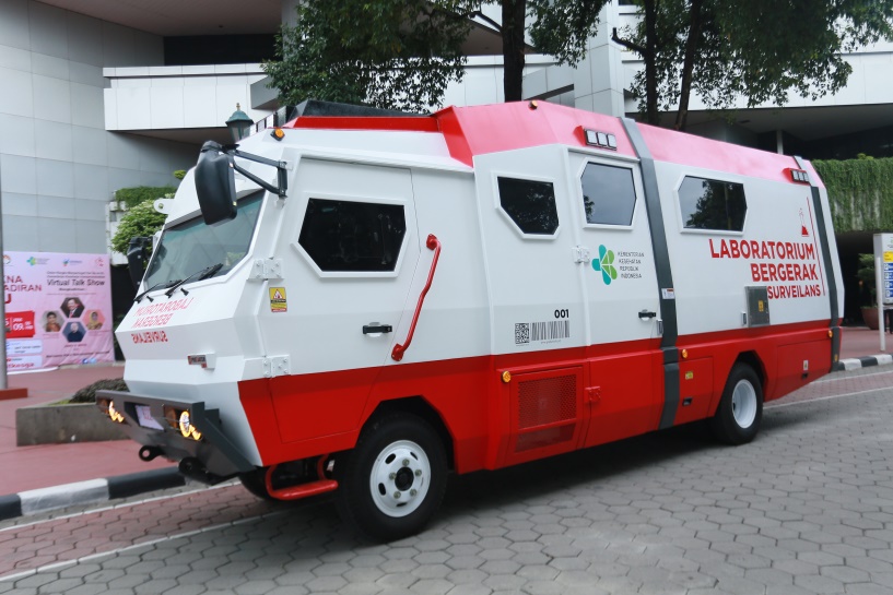 Mobil lab yang ditempatkan di 10 provinsi. 