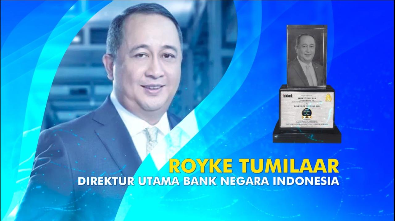 Direktur Utama PT Bank Negara Indonesia (Persero) Tbk (BNI) Royke Tumilaar 