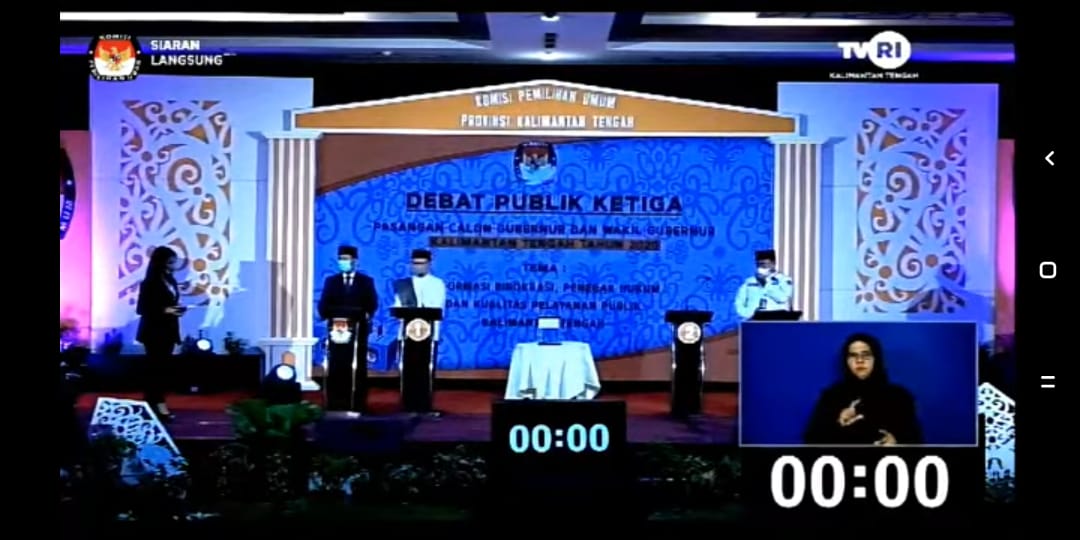 Masalah Perizinan Disoroti  Saat Debat Terakhir Pilkada Kalteng