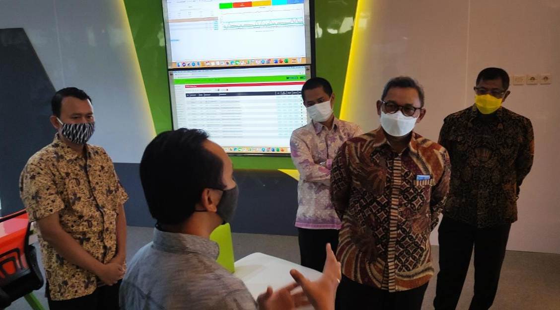 Kunjungan kerja Sekjen Kemenperin Achmad Sigit Dwiwahjono ke Balai Besar Teknologi Pencegahan Pencemaran Industri di Semarang, Jateng.